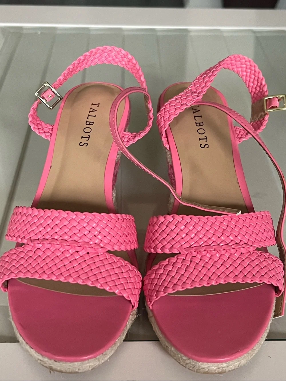 Talbots Woven Espadrille Wedge Sandals